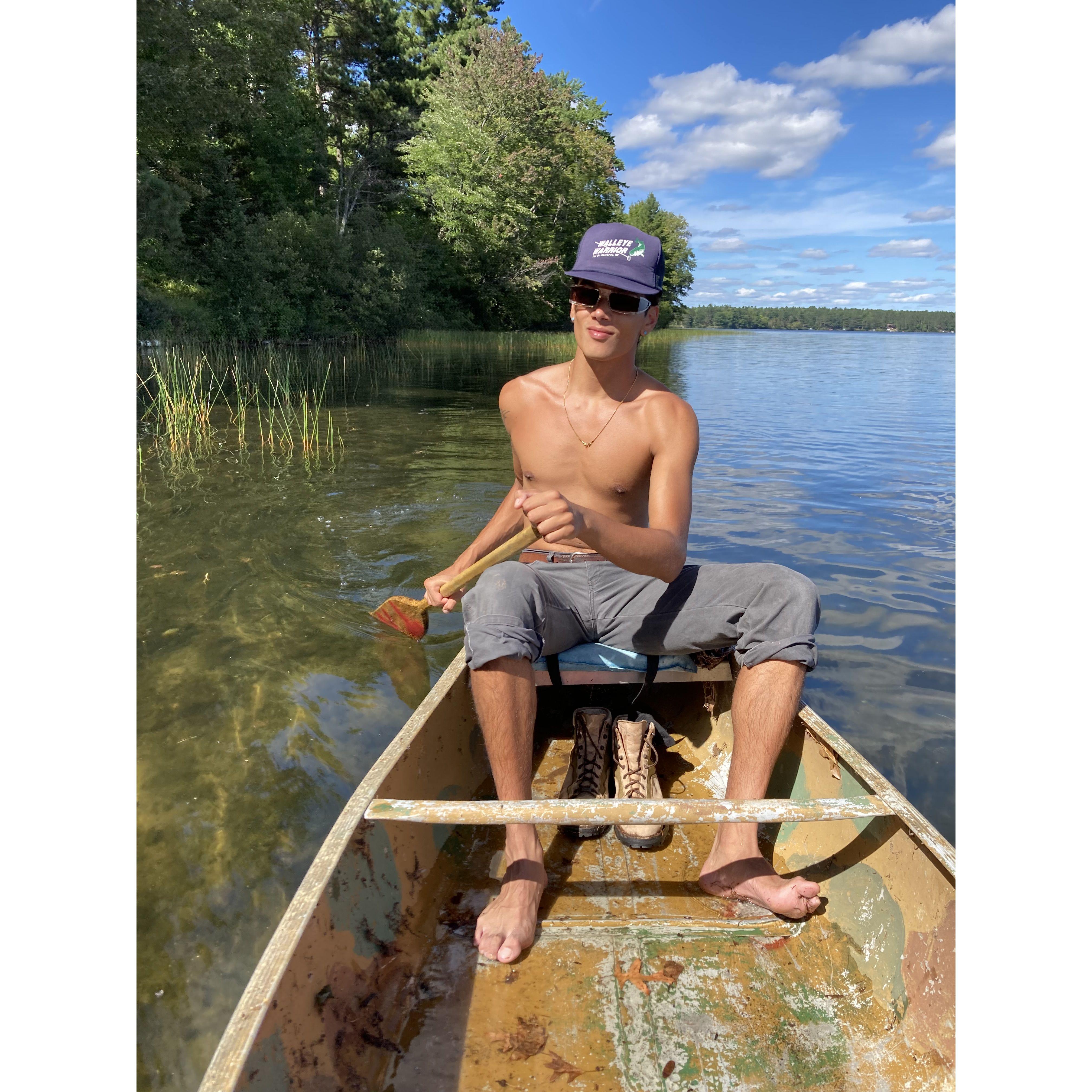 Shiraz will canoe for the both of us when I get tired!