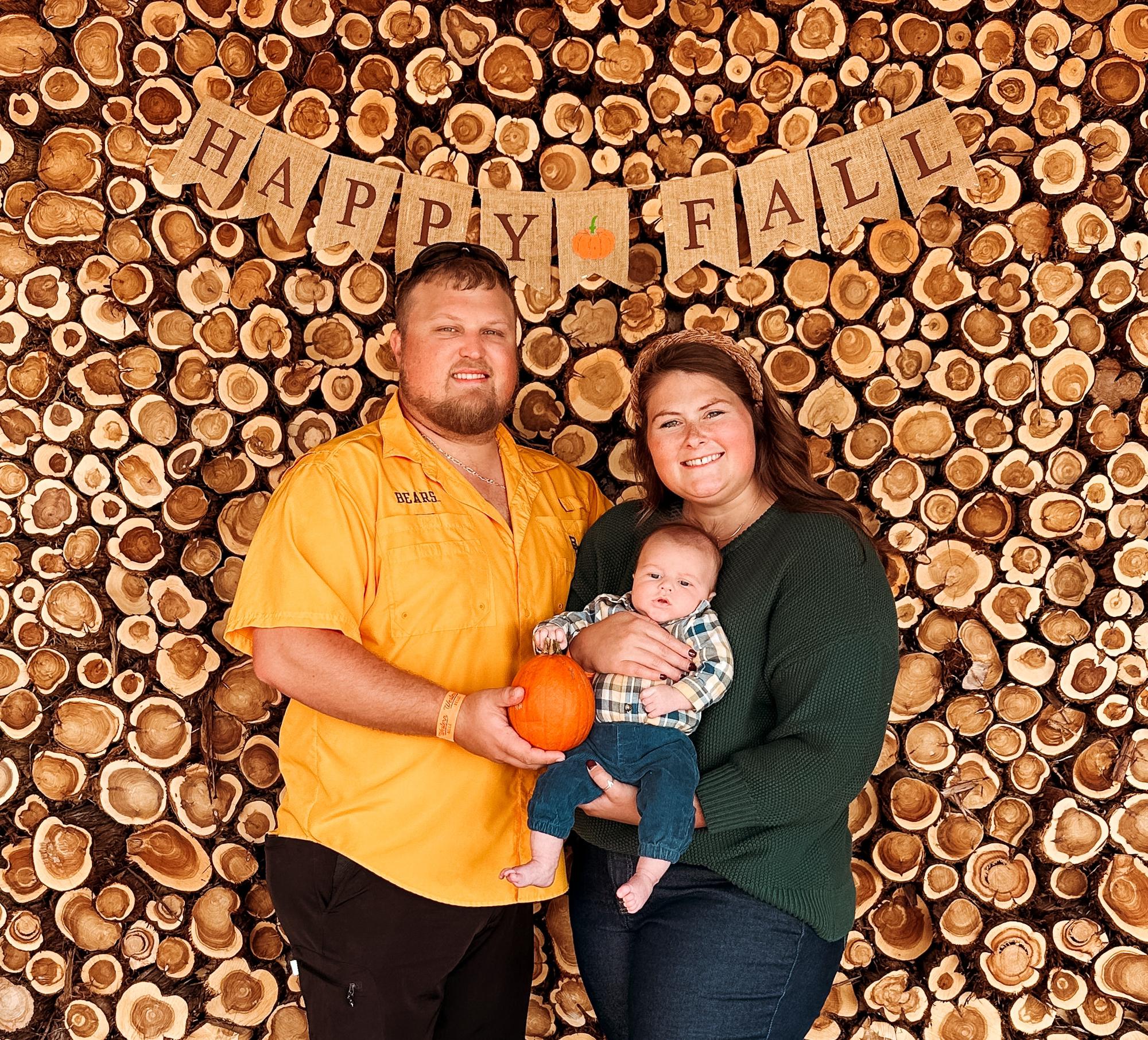 Bringing in the fall season as a family of 3!