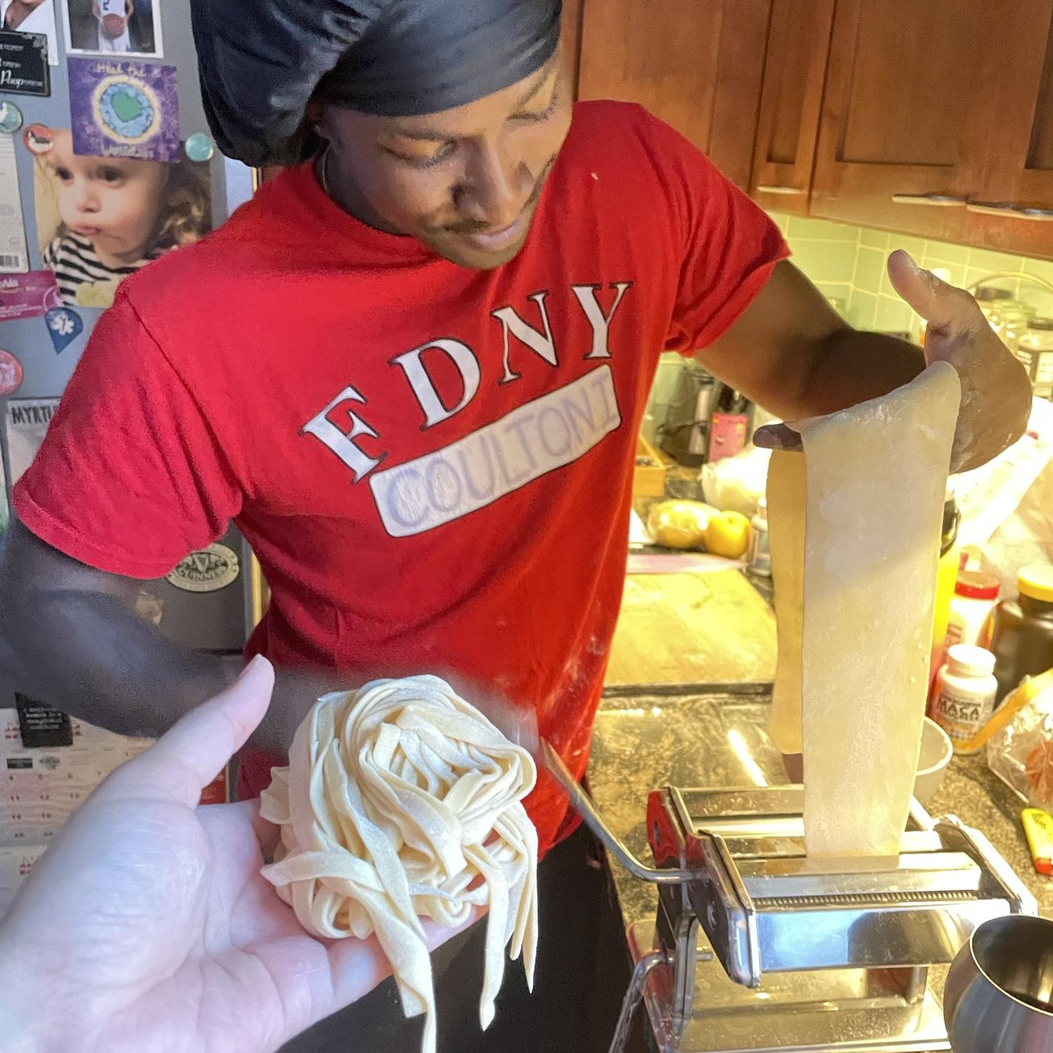 Pasta making at home