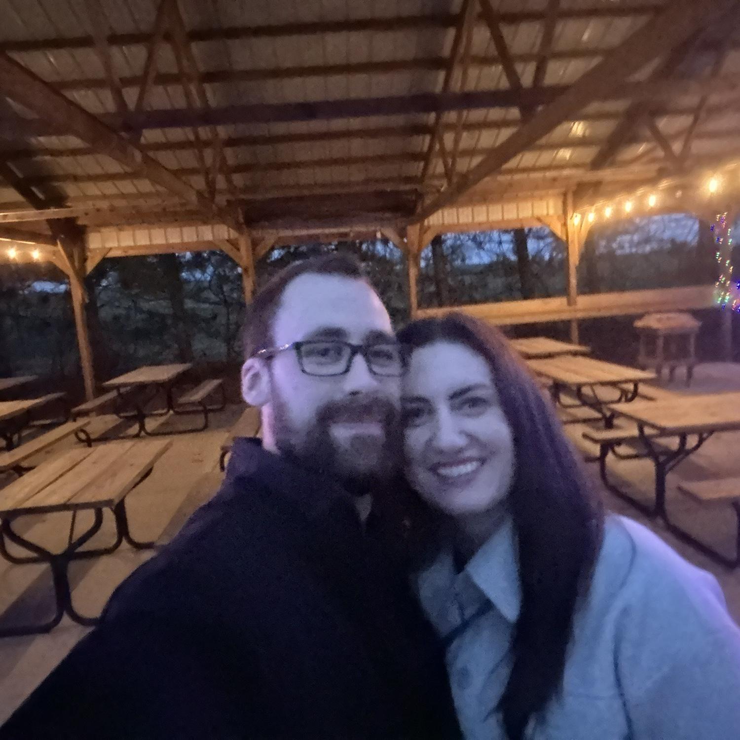 Our first photo together! 💘