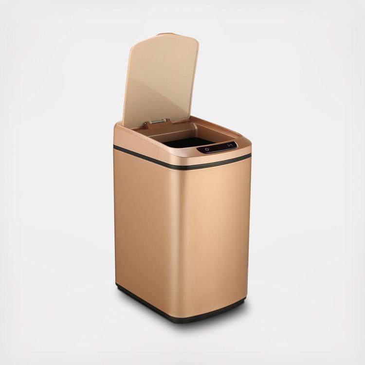 Hanover Trash Can with Sensor Lid, 12-Liter - Rose Gold