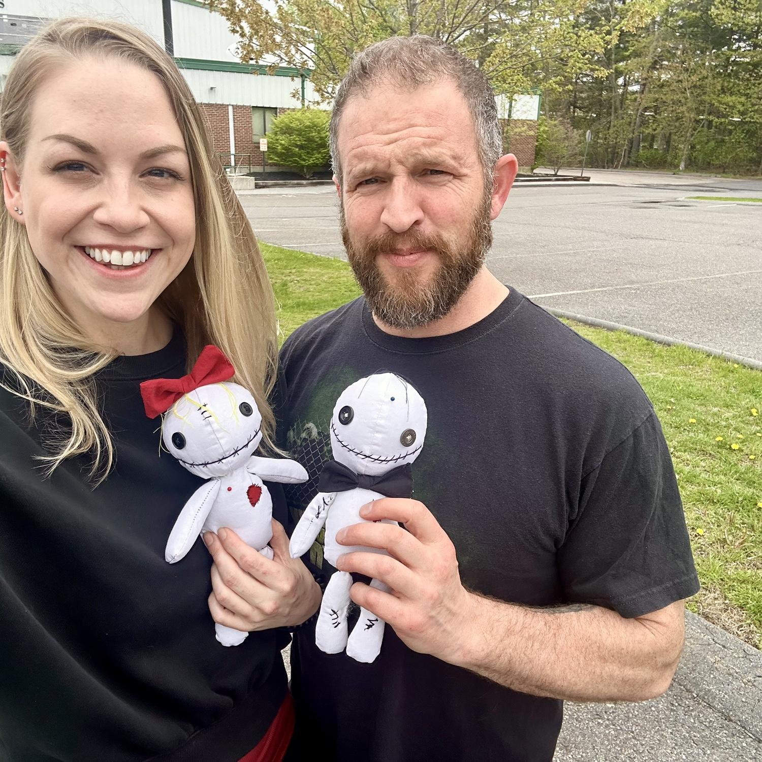 Bride and Groom voodoo pin dolls 
Wedding gift