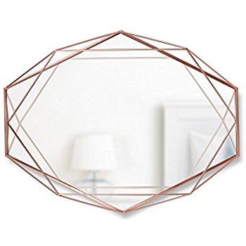 Umbra Prisma Wall Mirror, Copper