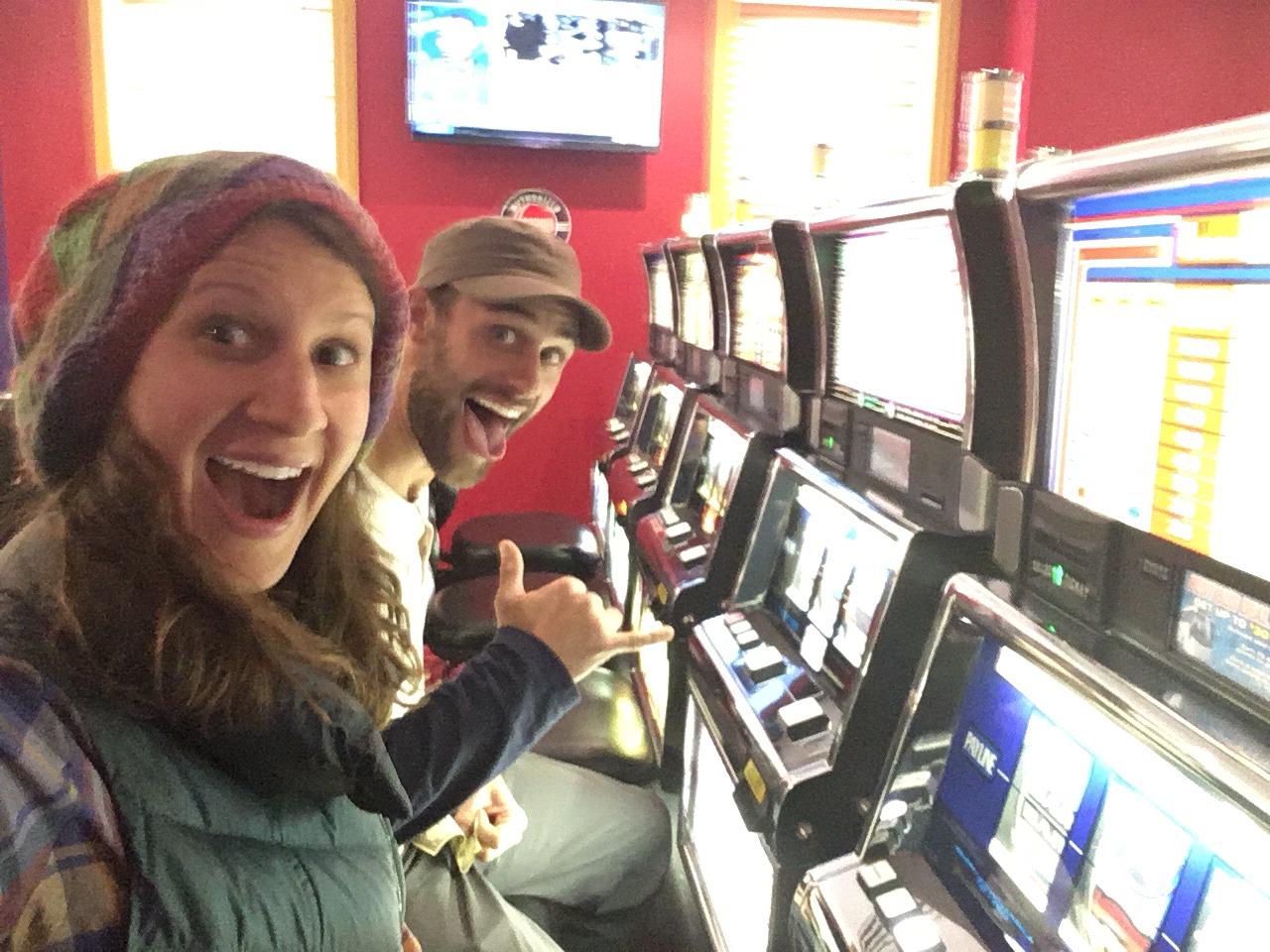 We won $6 dollars at Black Hawk Casino during a spontaneous pit-stop during Ashley's Surprise Birthday Adventure!