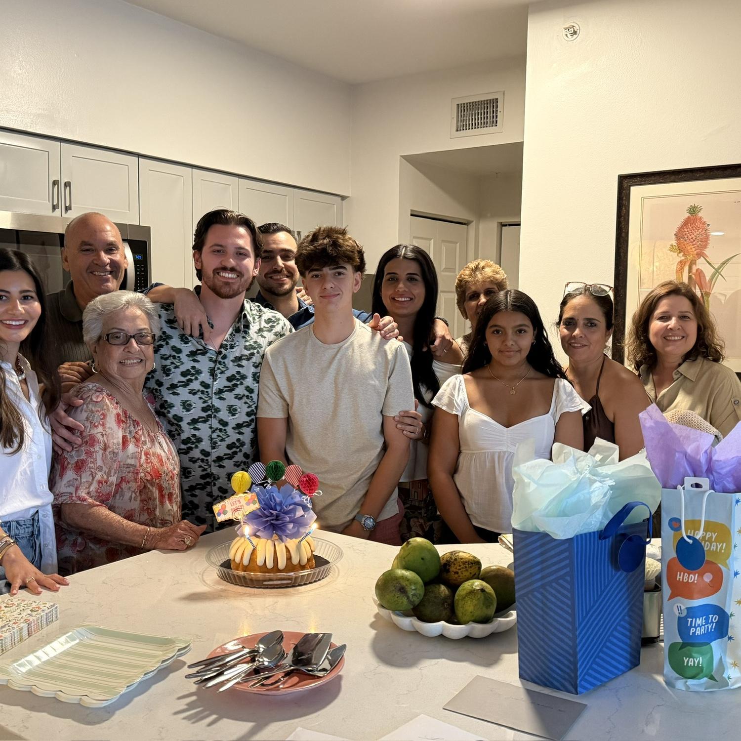 J's 30th birthday celebration at our first apartment