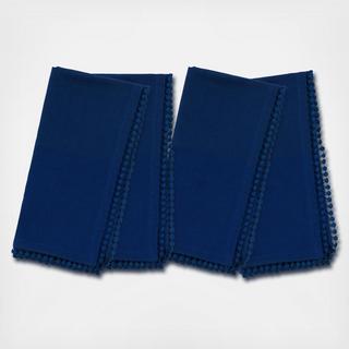 Margot Pom Pom Cocktail Napkin, Set of 4