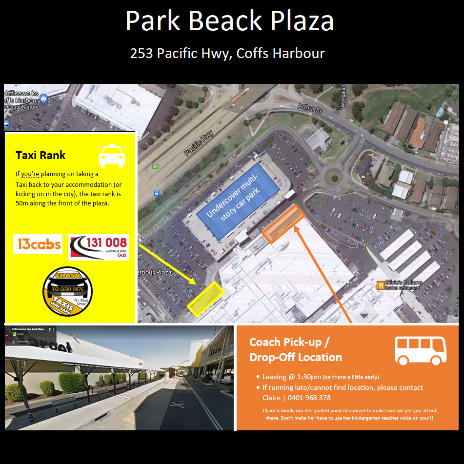 Coach Pickup / DropOff Information