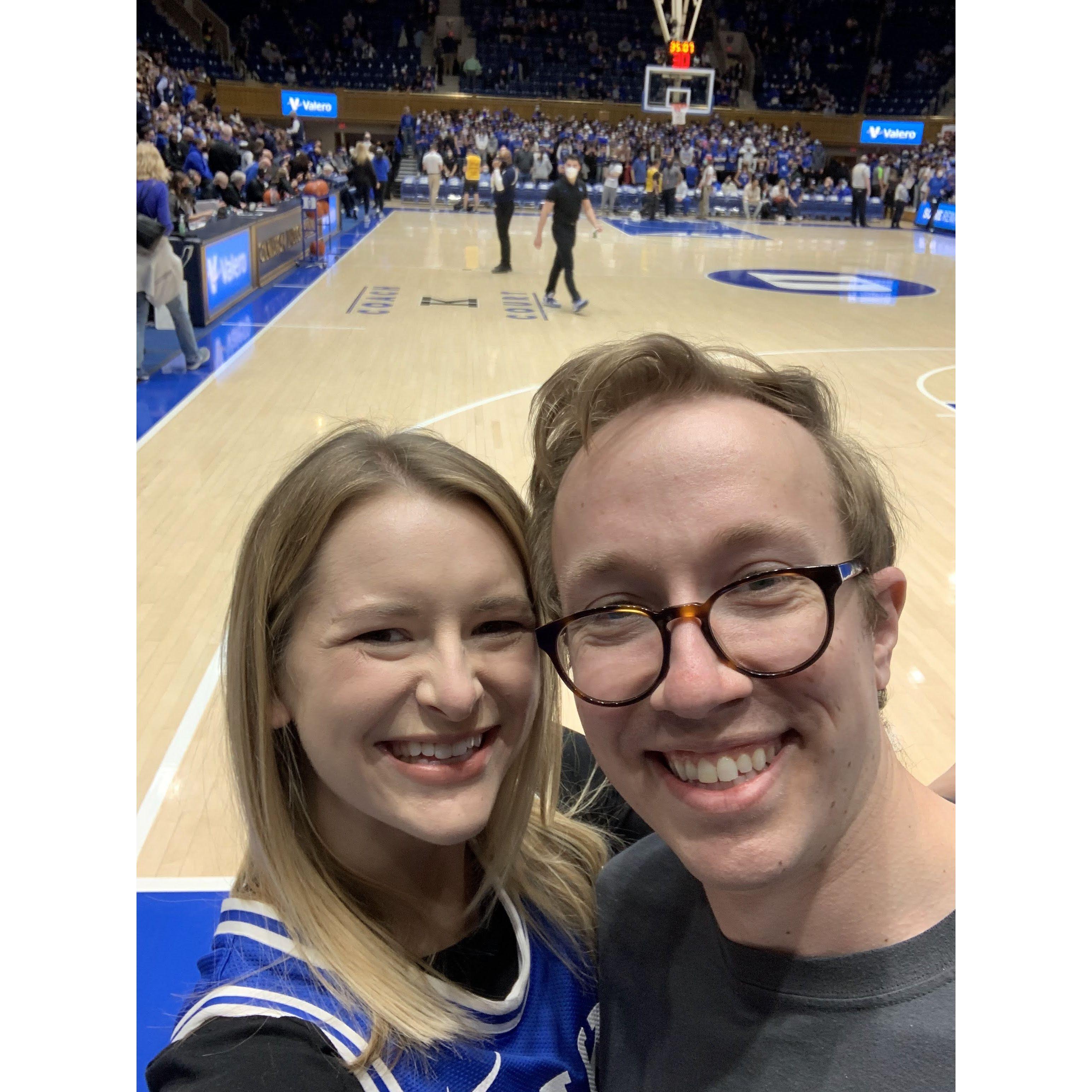 If Katie is going to be an Eagles fan, Alex has to be a Duke fan.