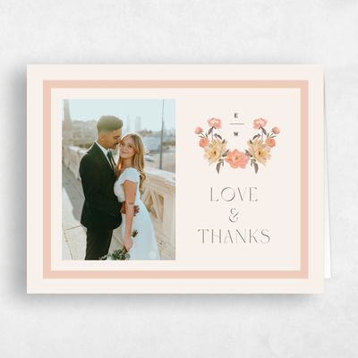 Orange Landscape Wedding Thank You - Ashling Photo