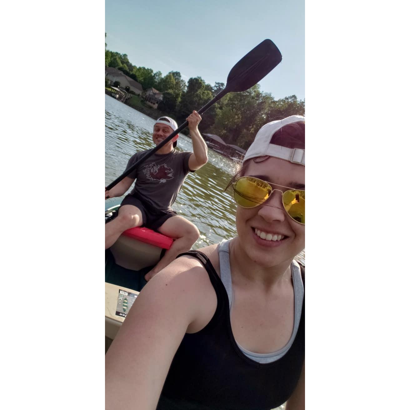 One of our new favorite activities that came out of COVID summer, Canoeing!