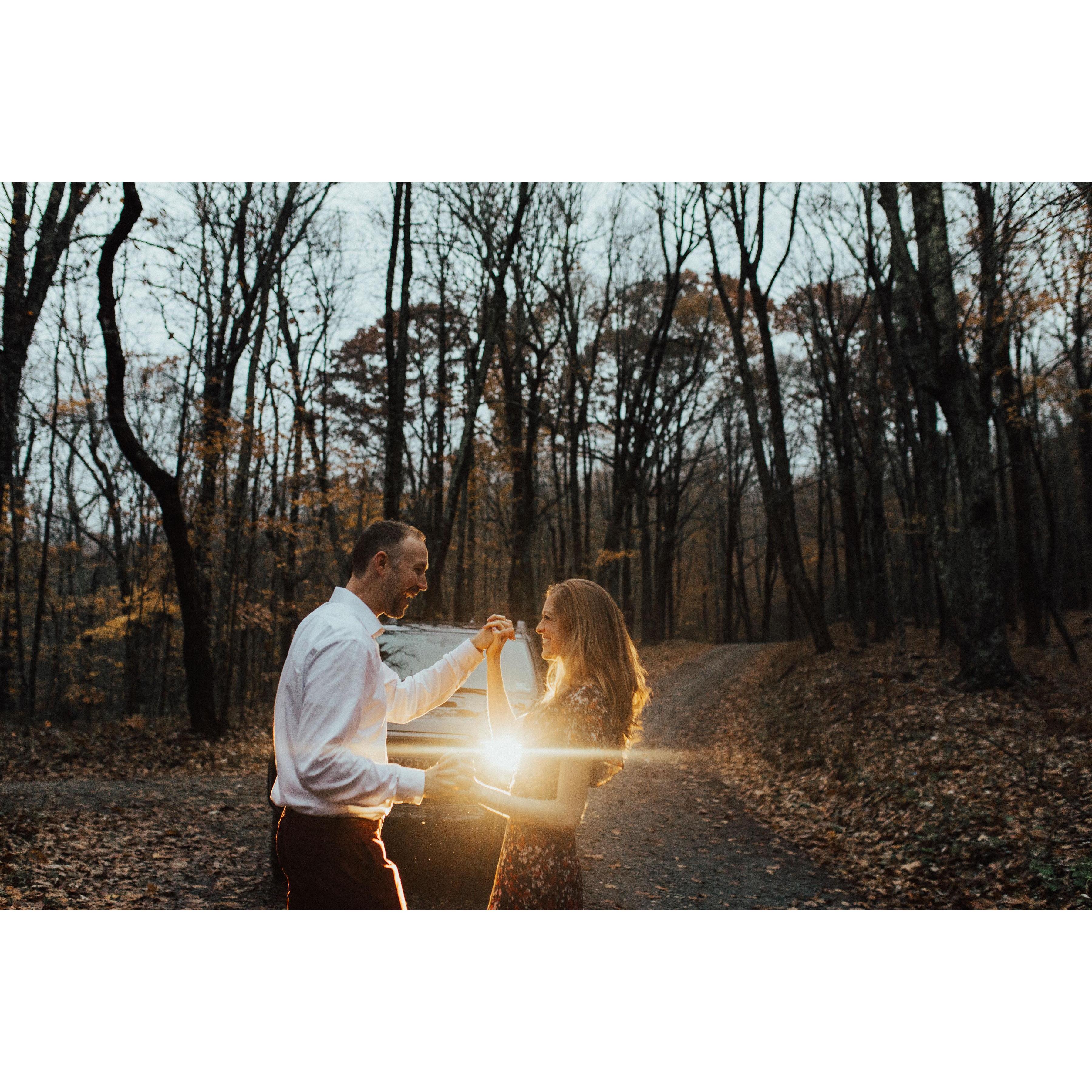 Engagement photos at Cole Mountain (Alexa Ann Photography)