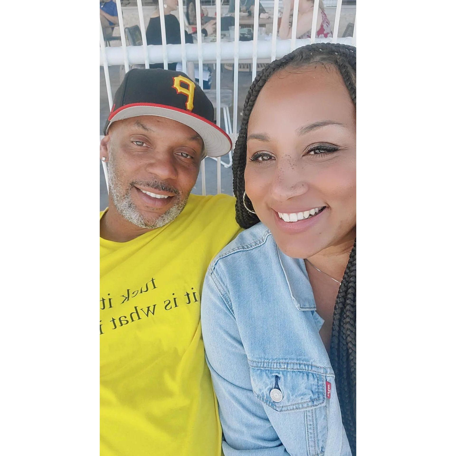 Enjoying dinner at Pier 6 - March 2023