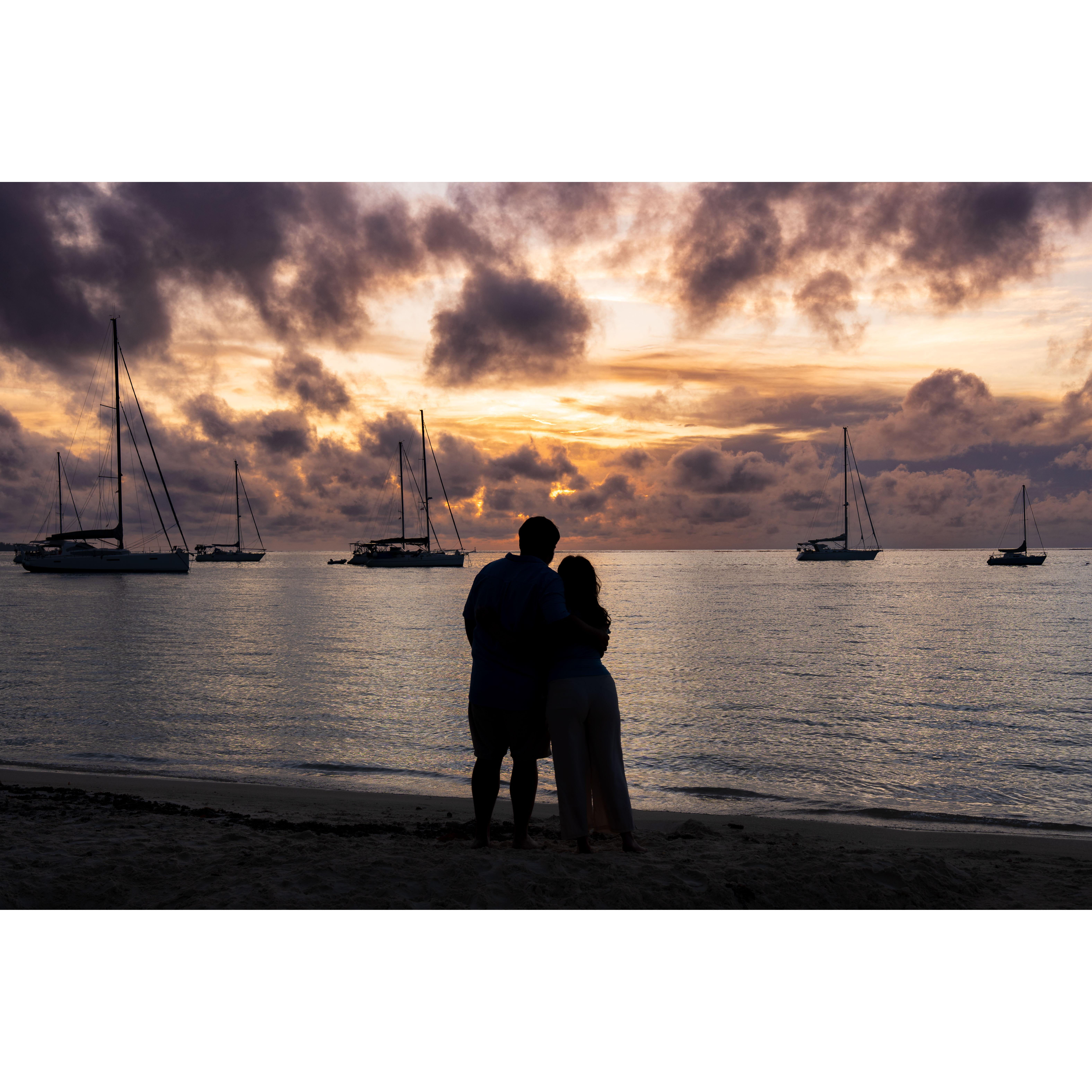 To celebrate our first anniversary, we went to French Polynesia!