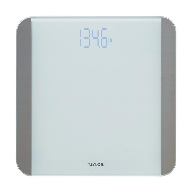 Taylor® Precision Products Digital Motion Sensor Bathroom Scale, White, 440-Lb. Capacity