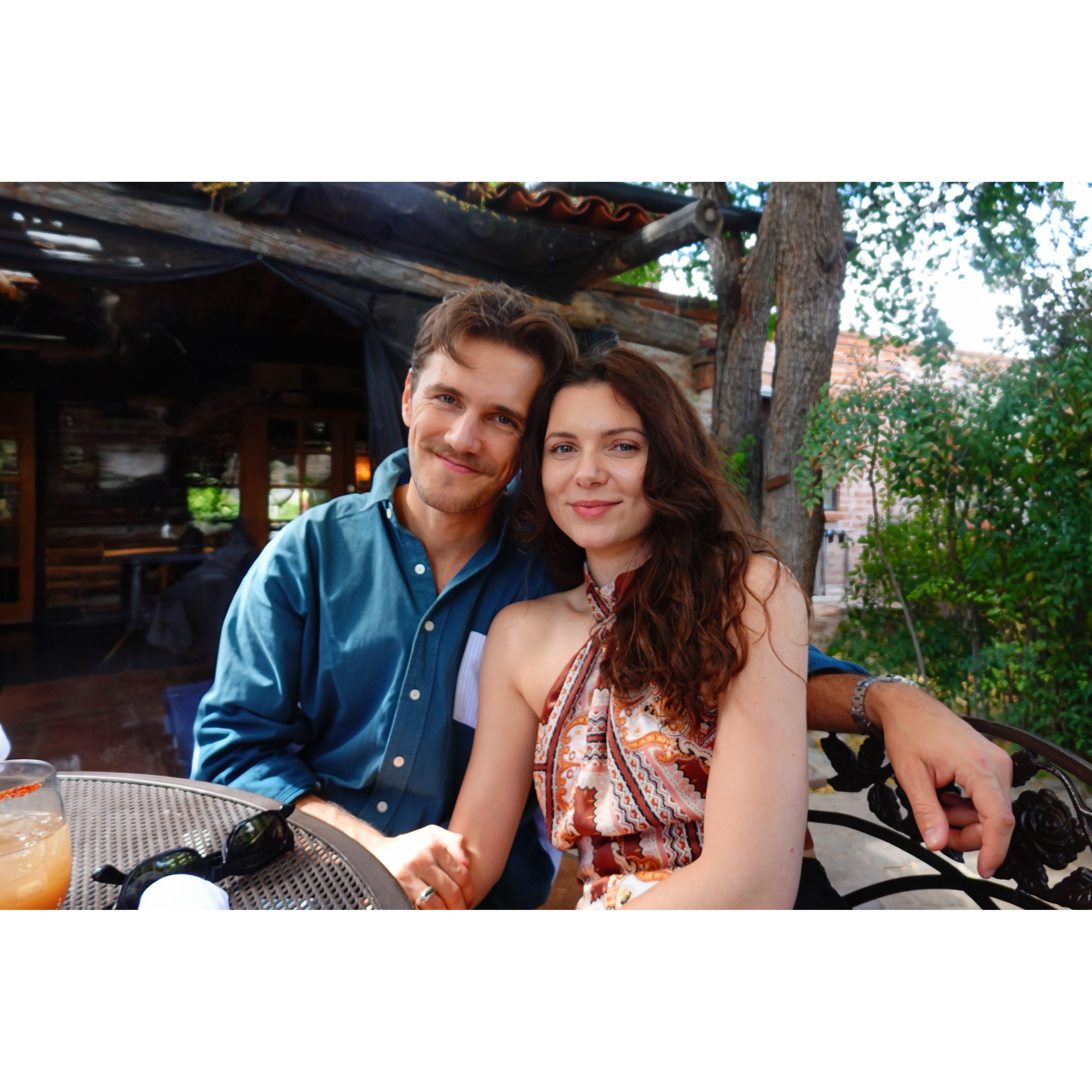 At Ruth' and Zach's wedding in Arizona