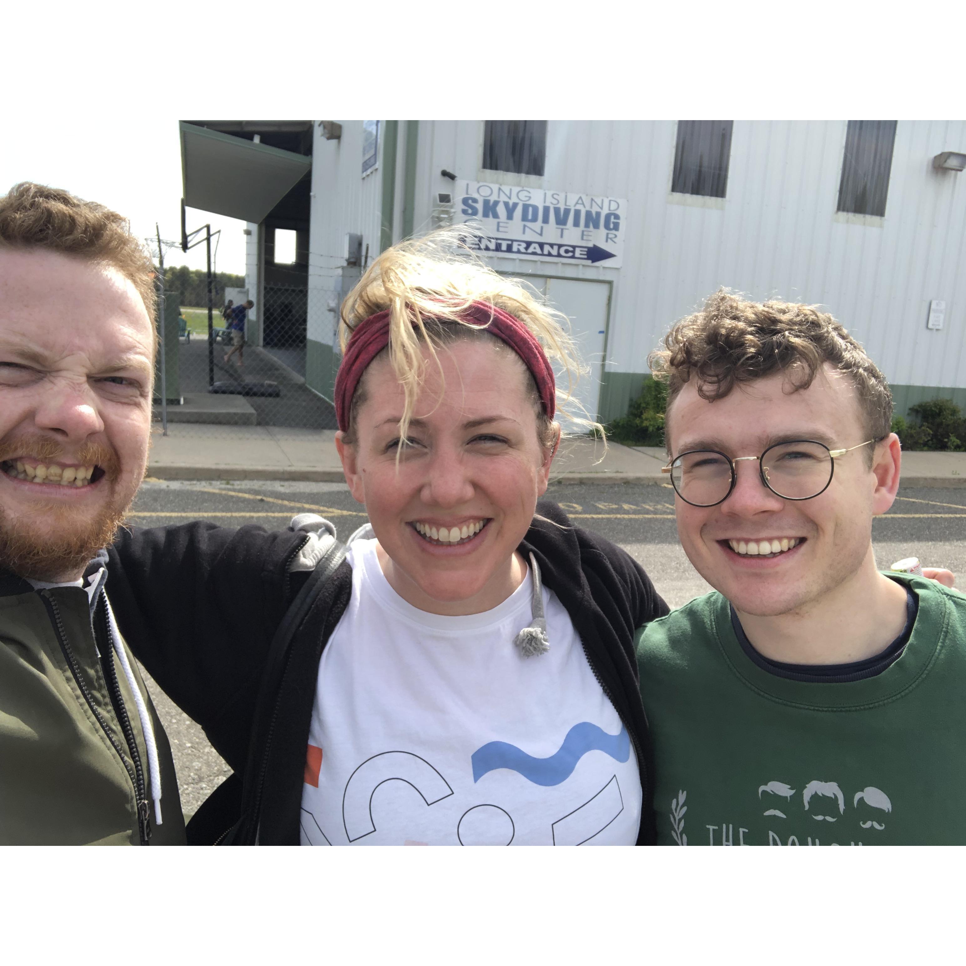Peter and Robert's first time skydiving!