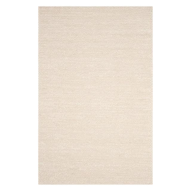 6'X9' Solid Woven Area Rug Ivory - Safavieh