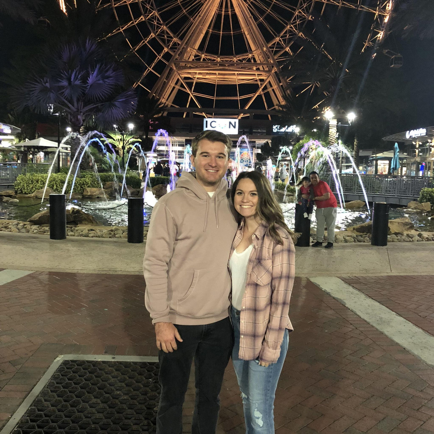 Celebrating 1 year together at ICON Park. Of course we went to Yard House!
