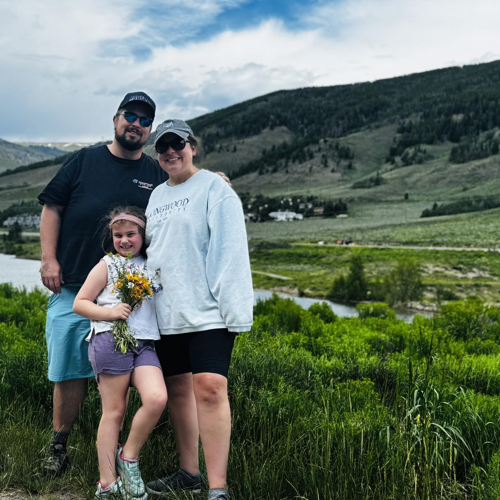 Obligatory mountain photo before leaving Denver.