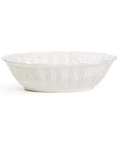 Blanc Oval Serving Bowl