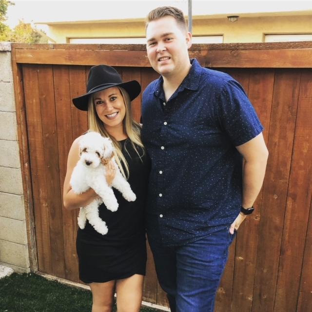 Our first photo as a family of three!