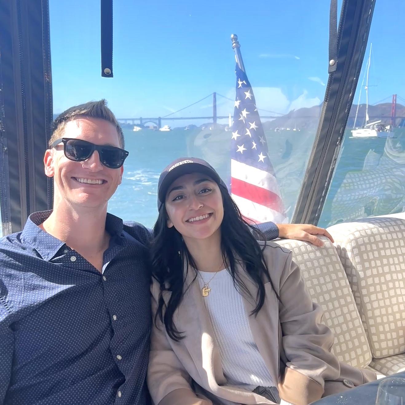 First time together enjoying the Blue Angels fly over the bay in San Francisco!