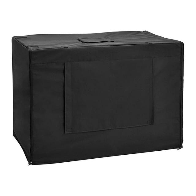 Amazon Basics Breathable Cover for Metal Dog Crate, 36-Inch, Black
