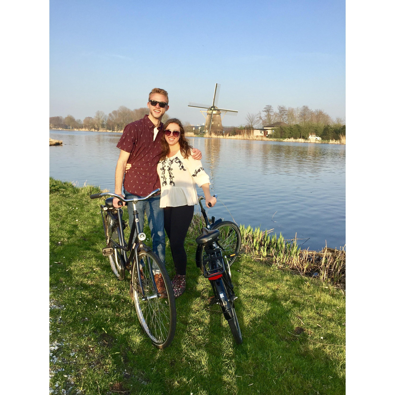 Bike riding through the countryside outside of Amsterdam!
