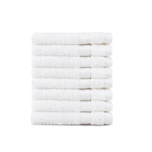 SALT® Washcloths in White (Set of 8)