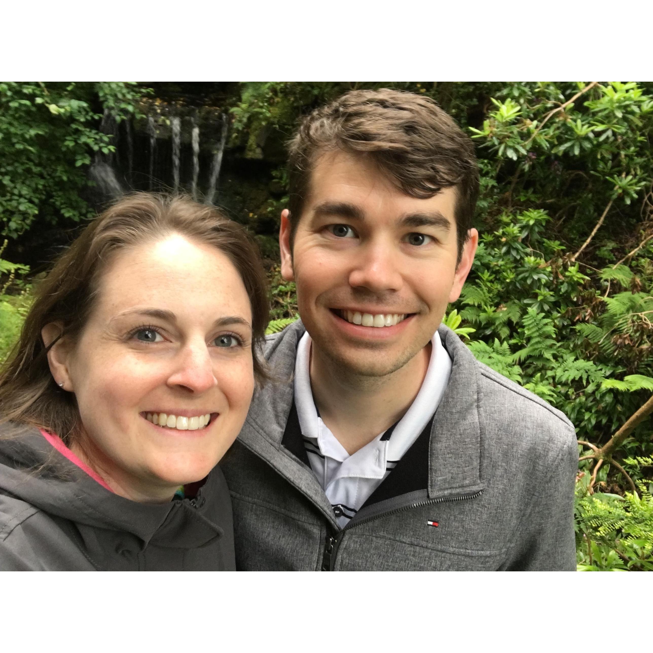 The day we got engaged! In Edinburgh, Scotland.
