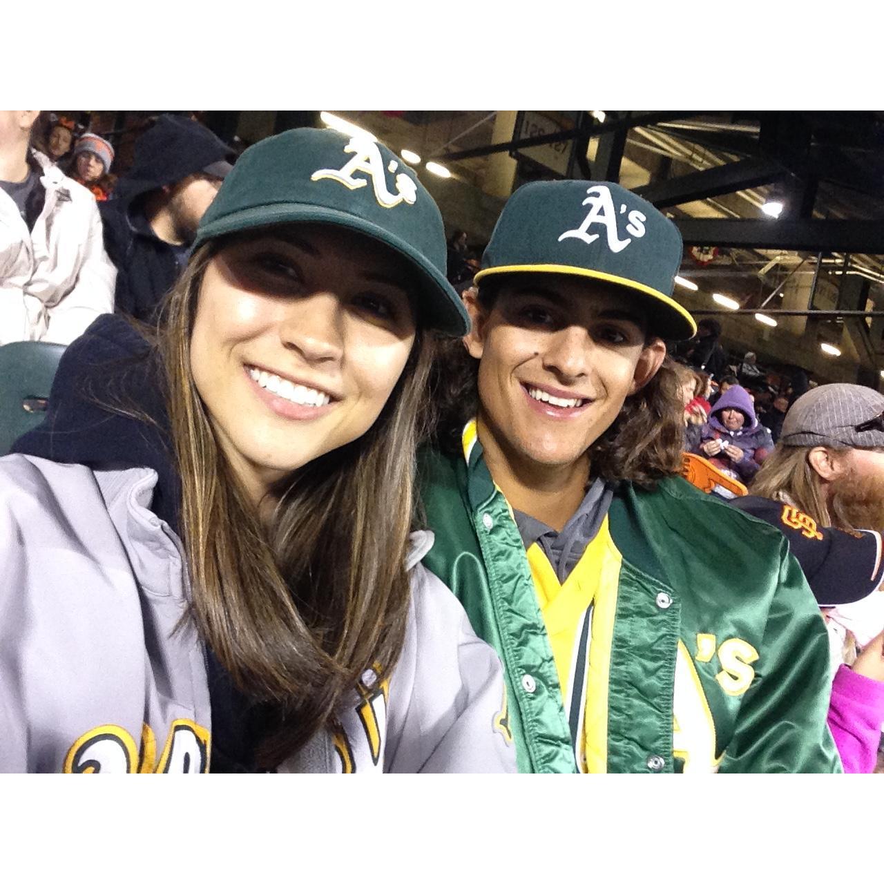 .. and another A's game..