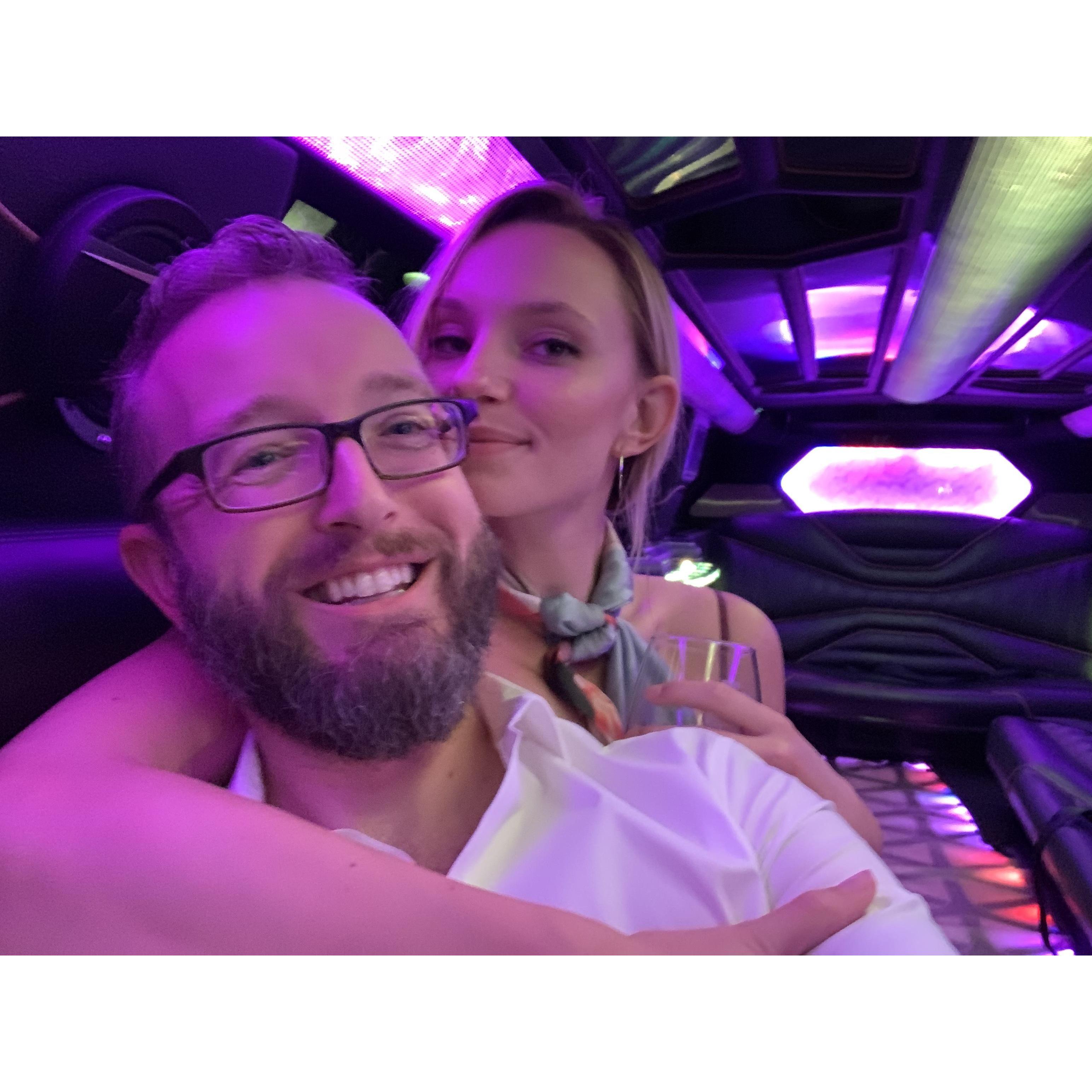 Scott surprised me with a limo for my birthday and we had the best time!