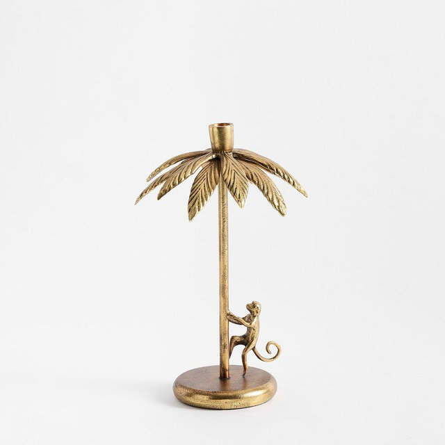 Cynthia Rowley Palm Tree Taper Candle Holder, Small