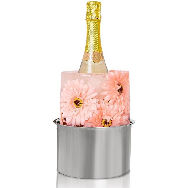 Ice Bucket Mold,Ice Mold Wine Bottle Chiller,Champagne Bucket Ice Mold, Flower/Fruits/Any Decoration to DIY Your Champagne Bucket Ice Mold For Special Parties/Bar/Holiday/Wedding,Beautiful & Creative