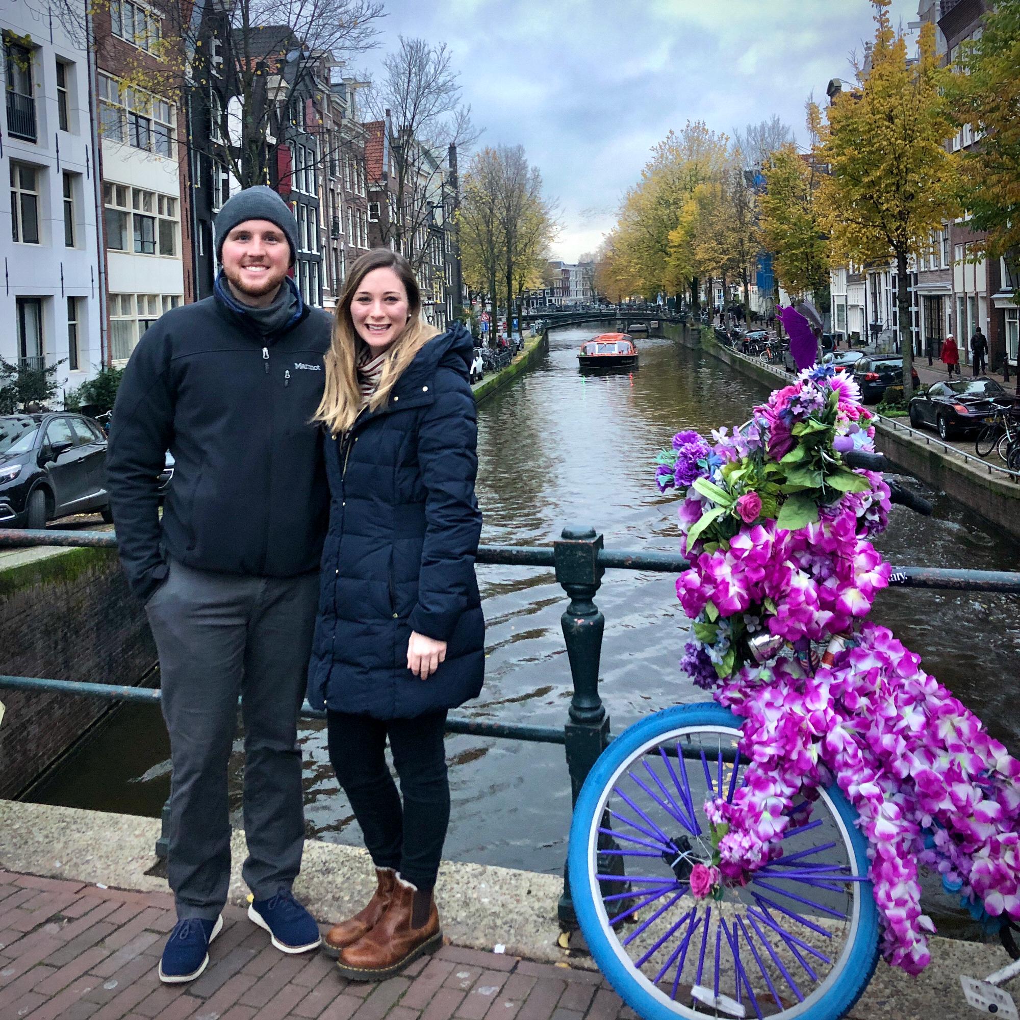 Our first big trip together! I was on a work trip in Ireland and this cute guy met up with me.
First stop: Amsterdam