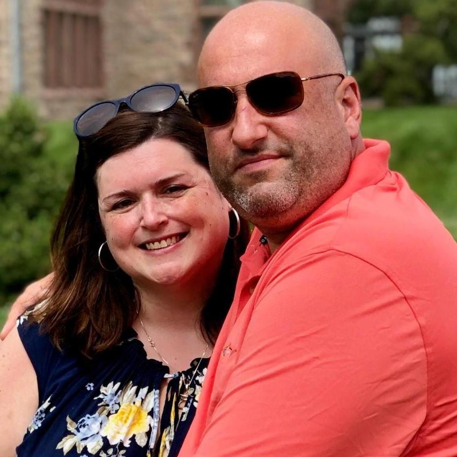 At Rough Point Mansion the weekend we got engaged!