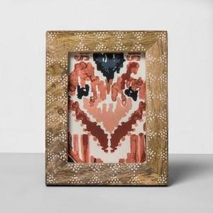 Carved Wood Dot Pattern Frame 5"x7" - Opalhouse™