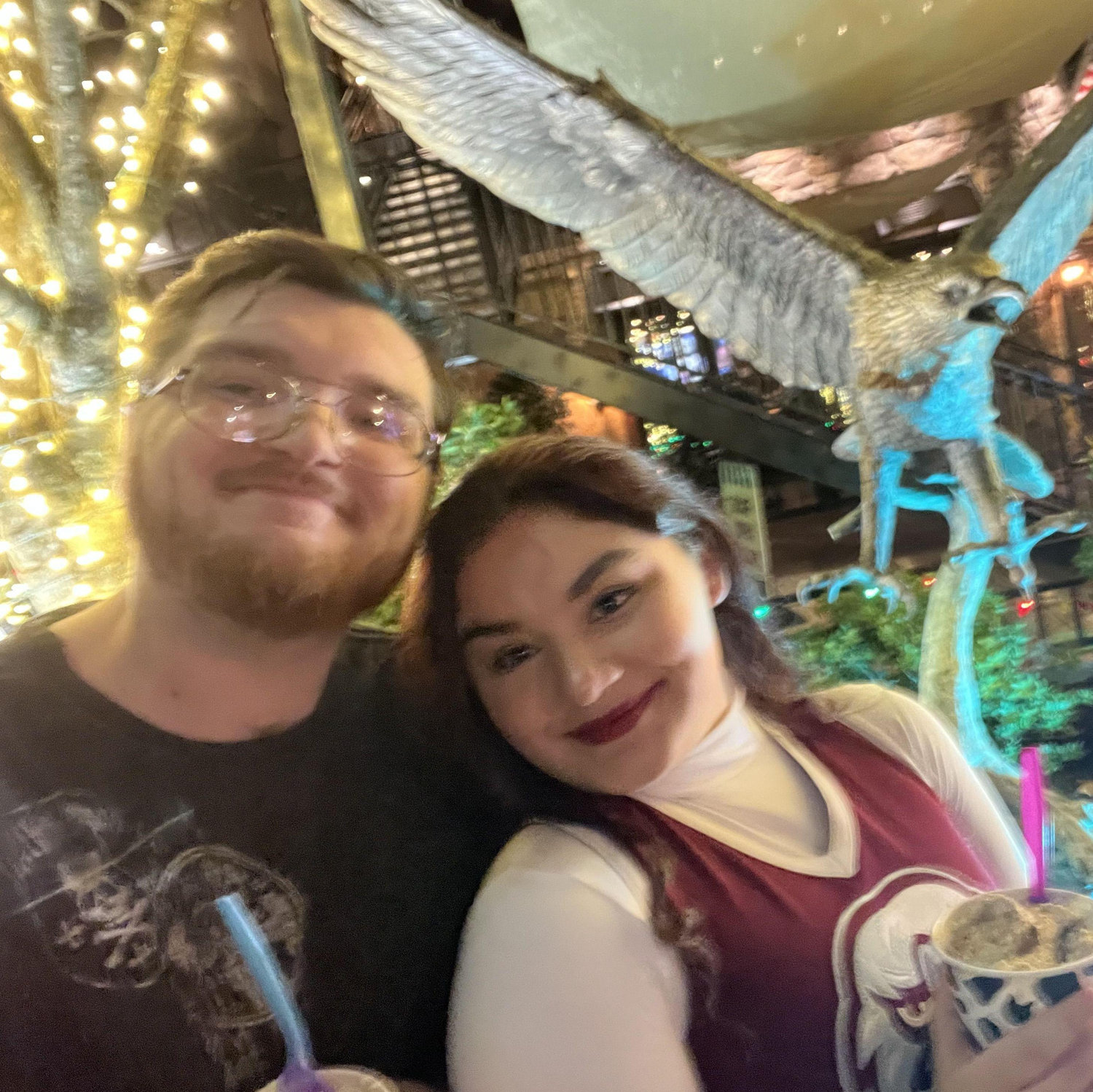 Our ice cream date right before he proposed