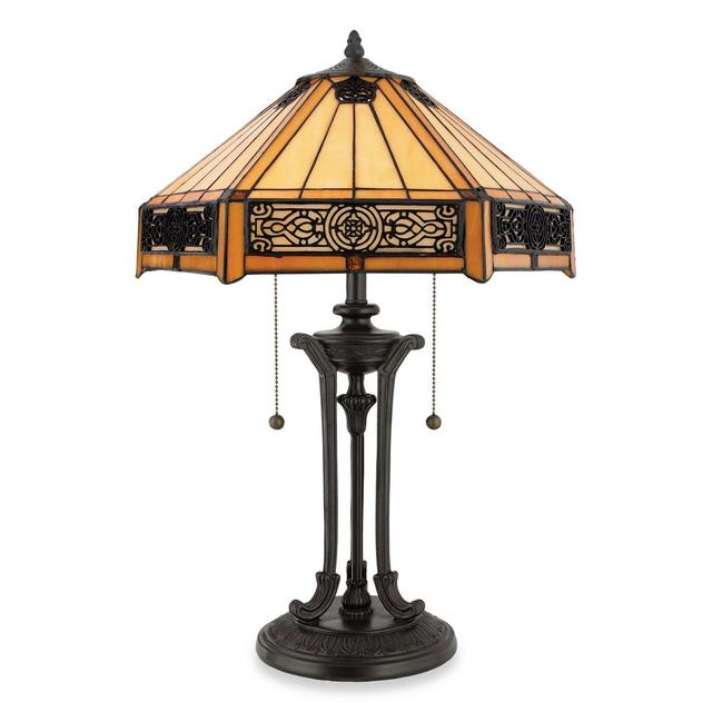 Quoizel Indus Tiffany Style Table Lamp