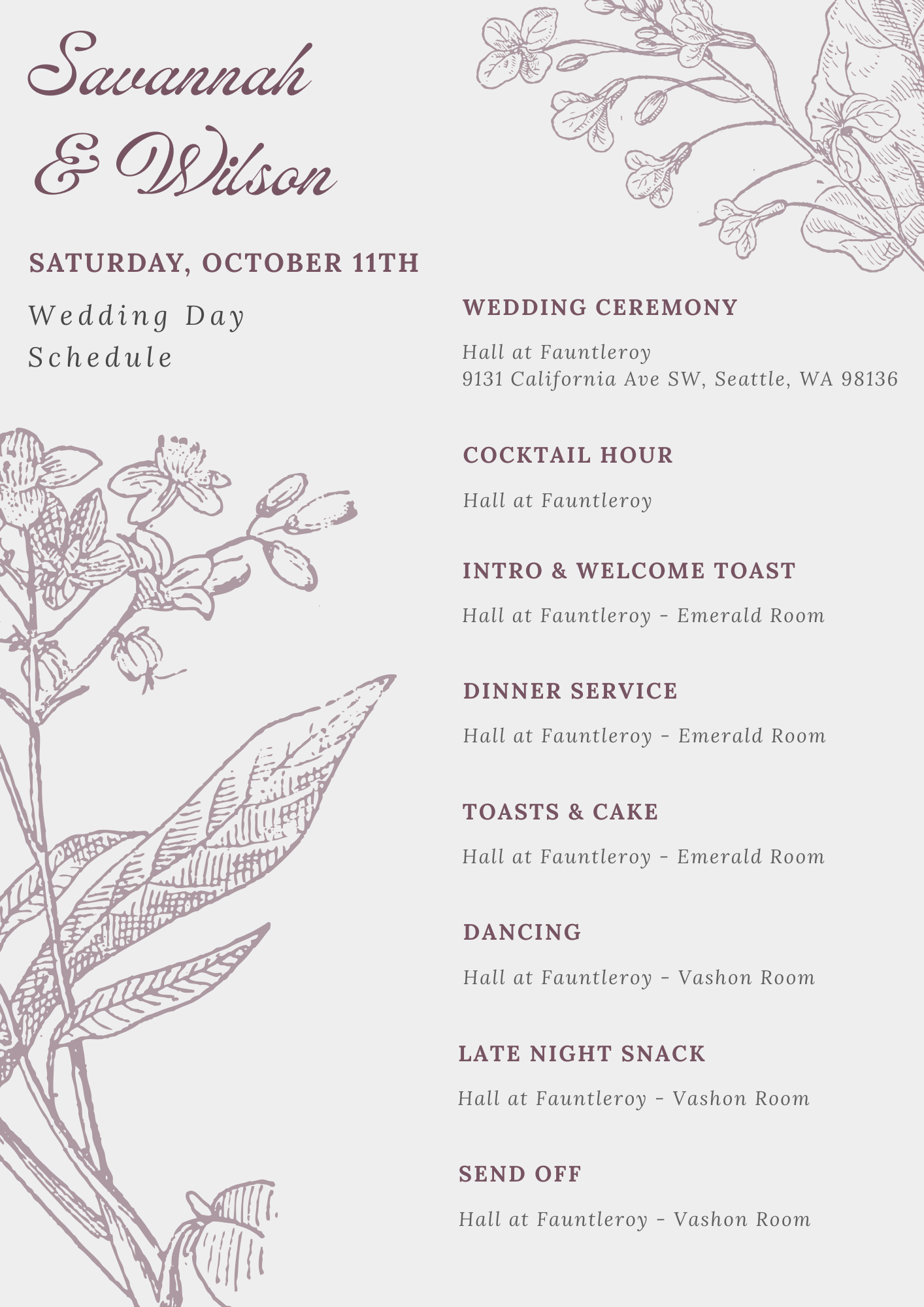 The Wedding Website of Wilson Taylor and Savannah Pearce