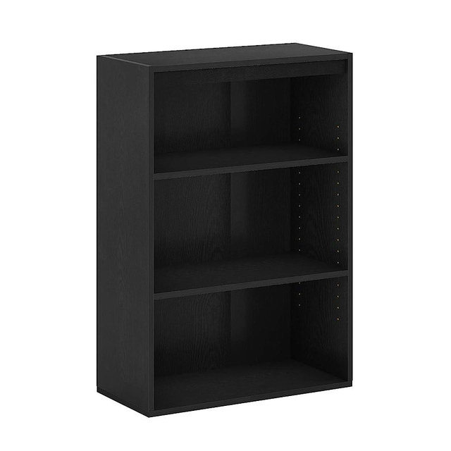Furinno Pasir 3-Tier Open Shelf Bookcase, Blackwood