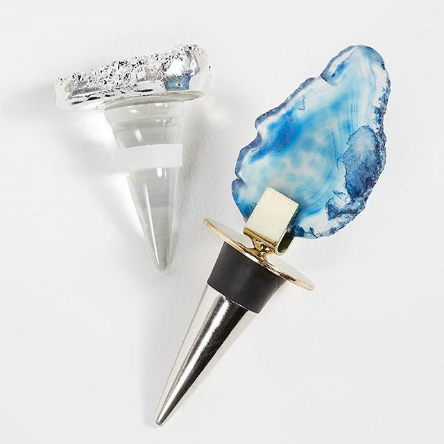 Shopbop @Home Druzy + Agate Bottle Stoppers