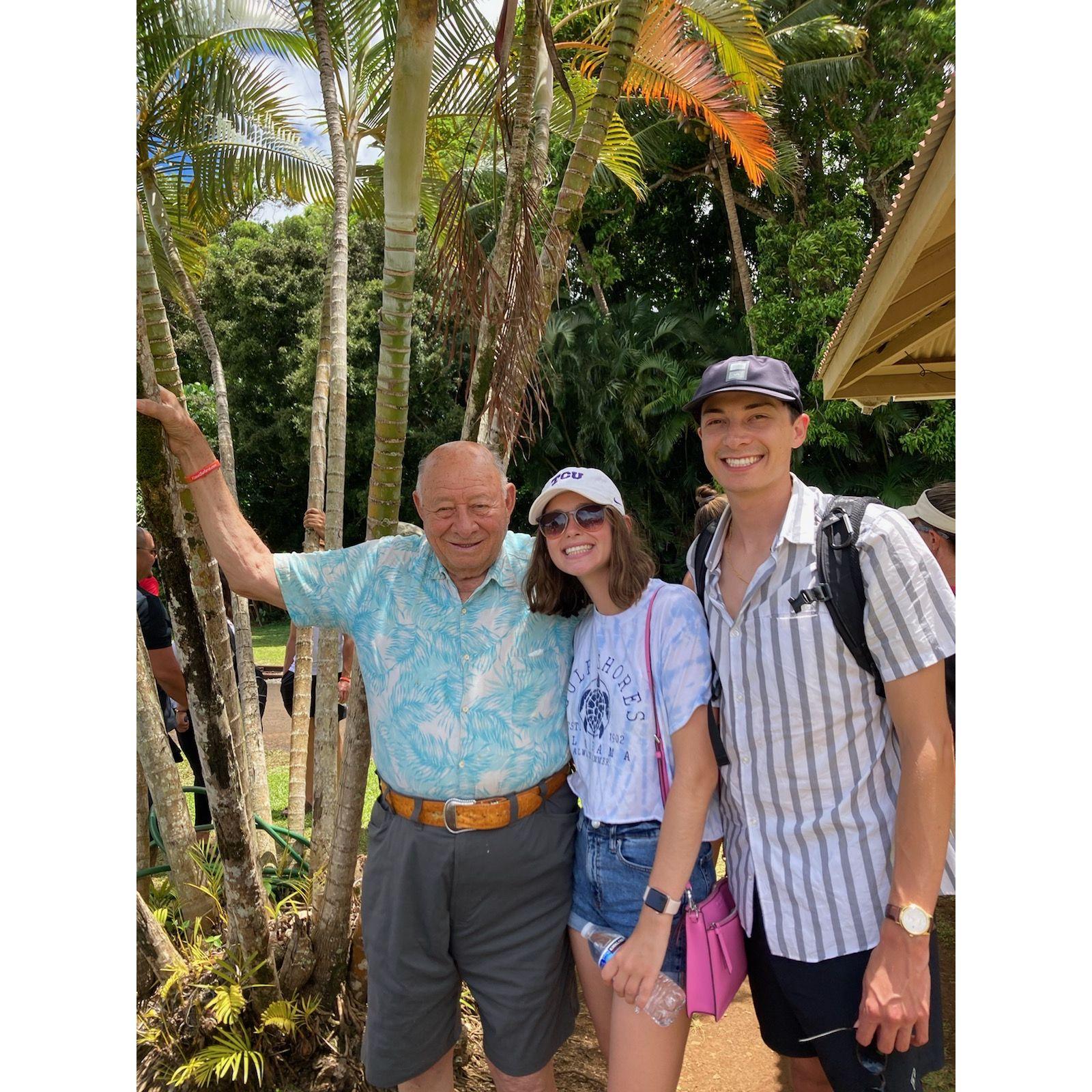 July 2021 - Spending time with Clarks grandpa in Hawaii.