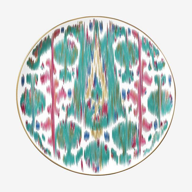 Hermes Voyage en Ikat tart platter