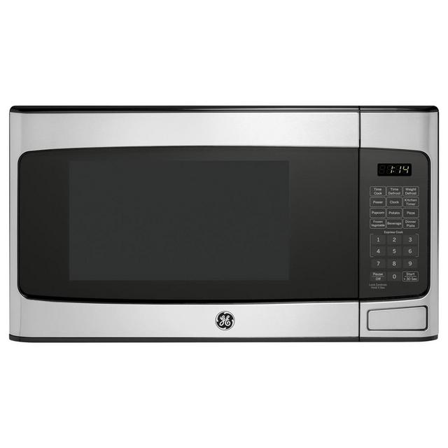 GE 1.1 Cu Ft Countertop Stainless Steel Microwave Oven (Certified Refurbished)