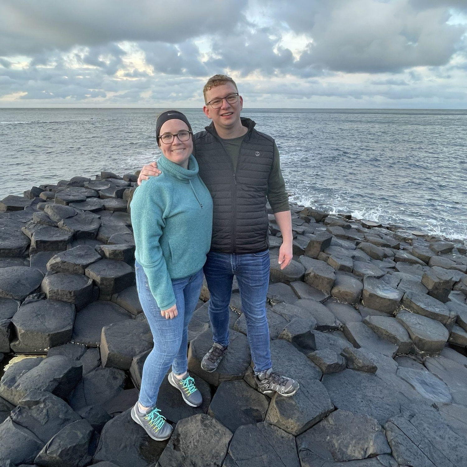 Highly recommend exploring Giant's Causeway in Northern Ireland. This picture was taken by a tour guide who kindly informed us we weren't supposed to be that far out on the rocks, whoops!