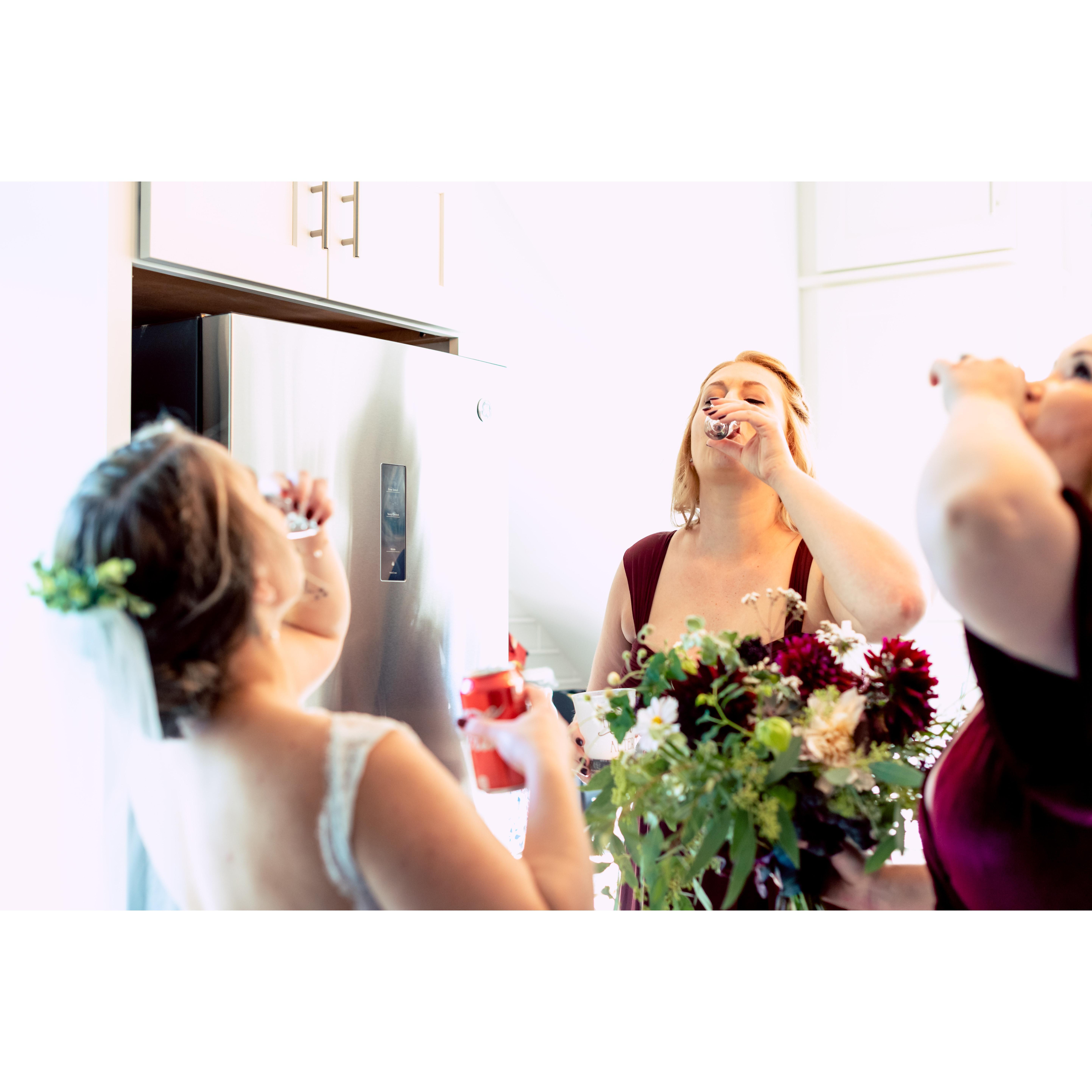 Are you even married if you didn't take a shot before you walk down the aisle?