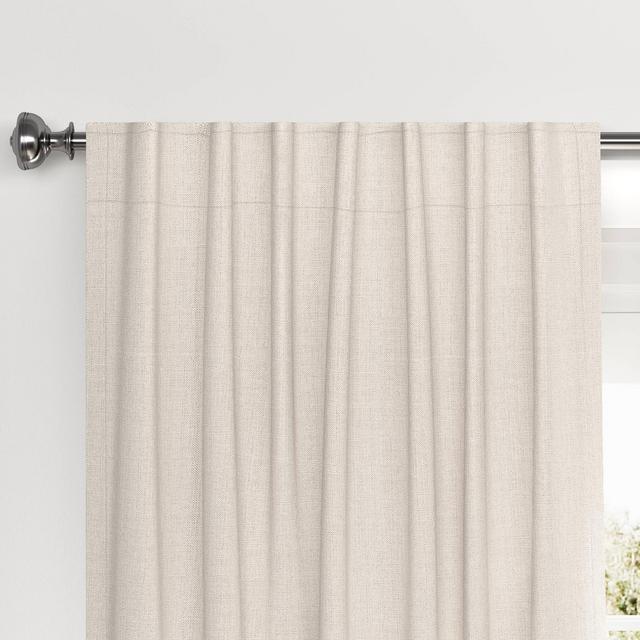 84"x50" Velvet Blackout Curtain Panel Cream - Threshold™