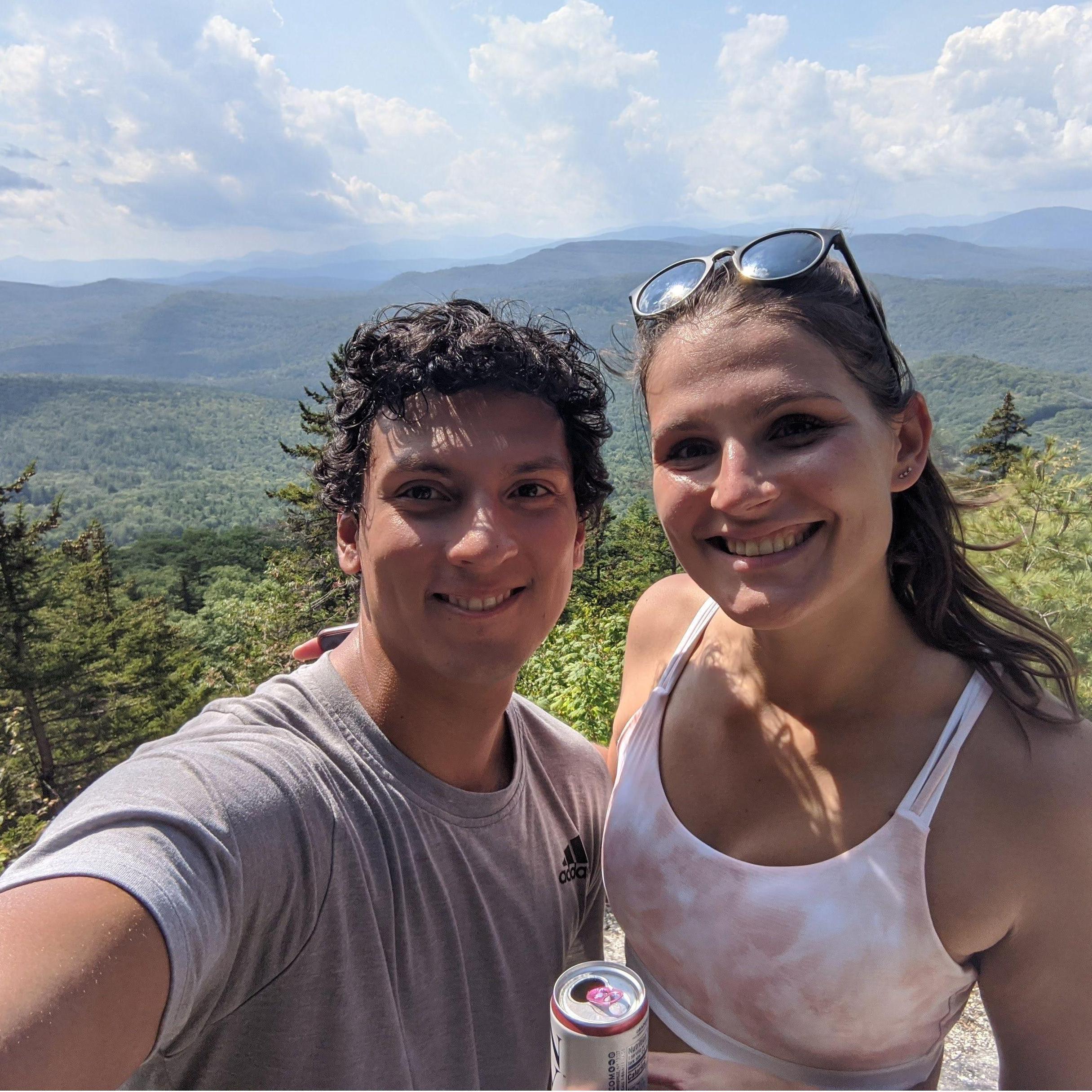 Hiking outside of Sunday River, Maine