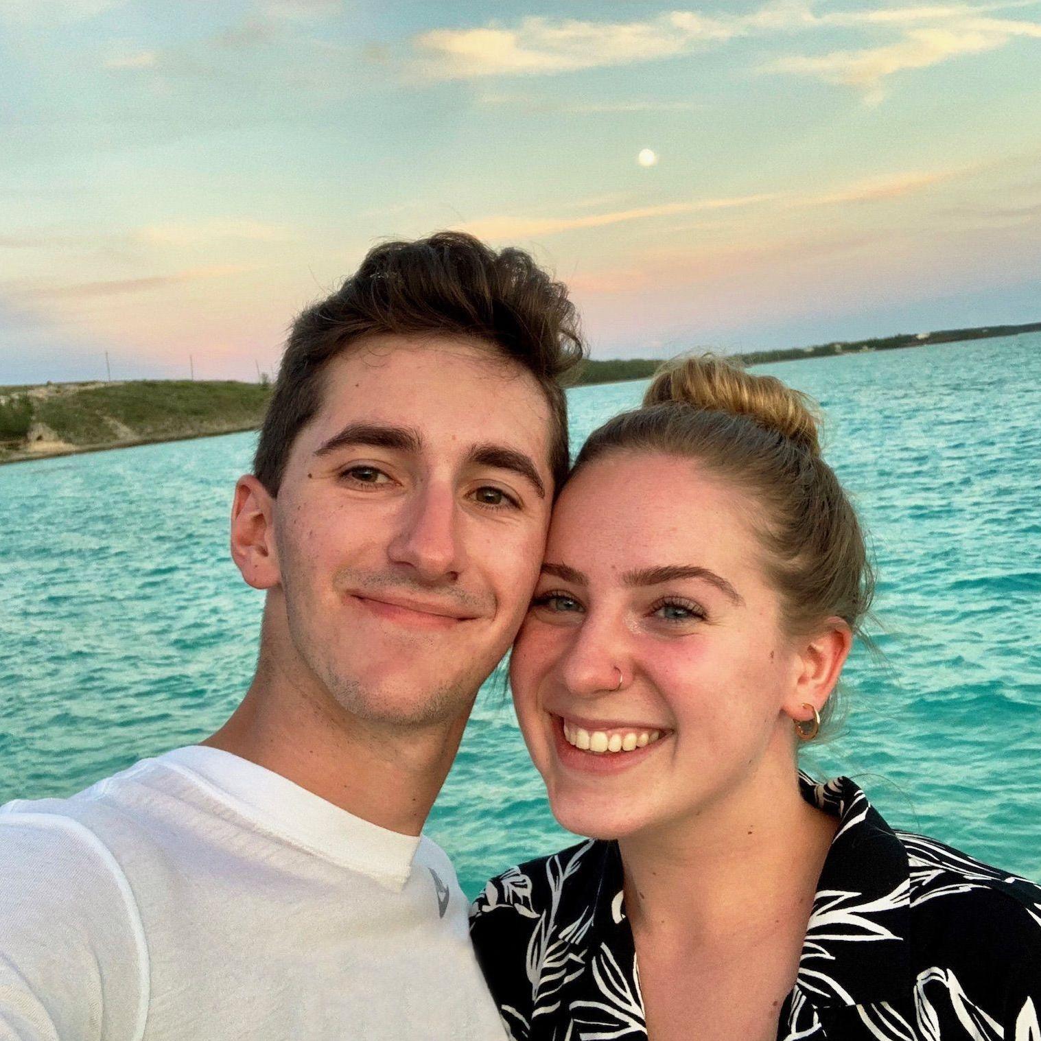 Matthew joined Liz and her extended family on a trip to a gorgeous villa in the Bahamas. He did not, however, join them when they got a flat tire in the middle of the Eleuthera highway.